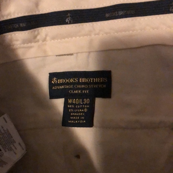 Brooks Brothers Advantage Chino Stretch Clark Fit Pants - Picture 4 of 6